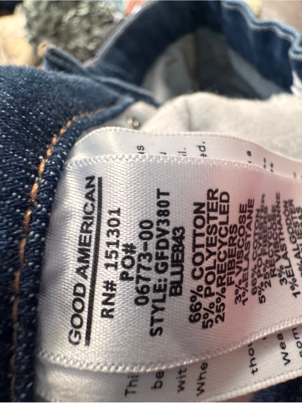 Good American Good Legs High-Rise Flared Jeans - Blue With Distressed Detailing — image 7 of 7